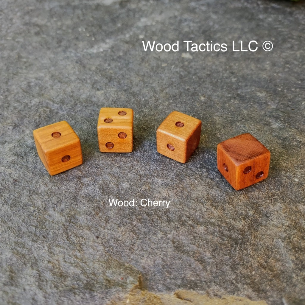 Betrayal House on the Hill D2 game dice made from Cherry hardwood.