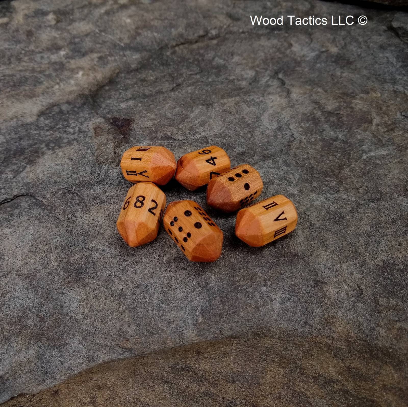 D8 Barrel Dice, Cherry Hardwood – Wood Tactics