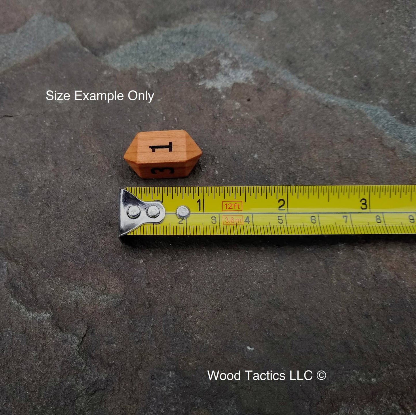 D4/D2 Barrel Dice, Cherry Hardwood