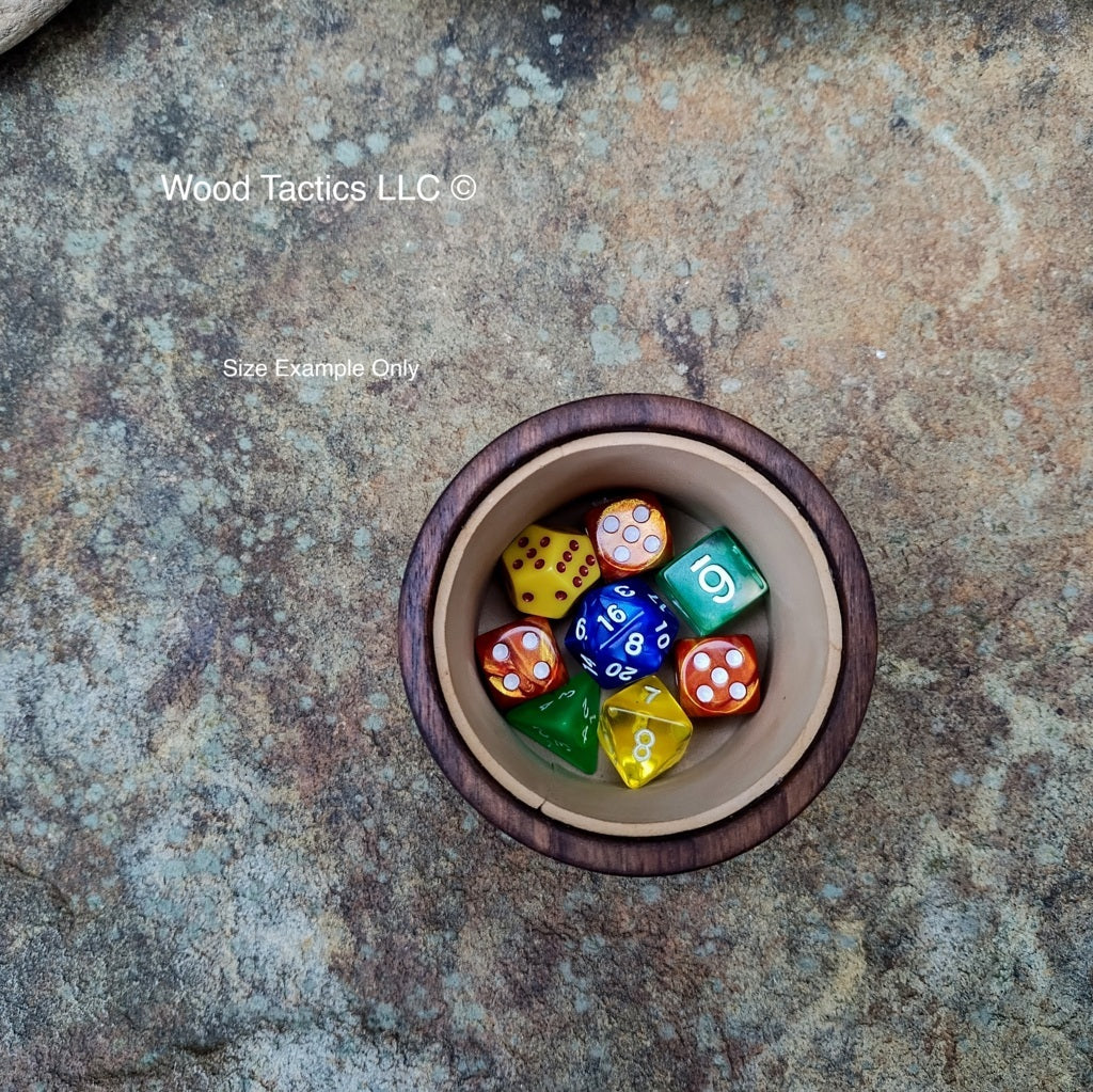 Multi-Wood Dice Cup with Foam Lining