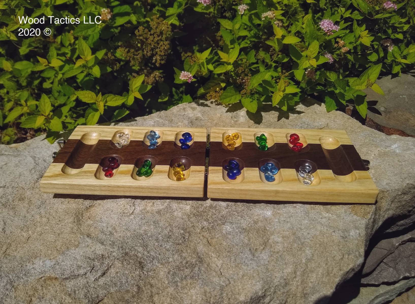 Mancala (Kalah) Folding Board Game - Compact Size