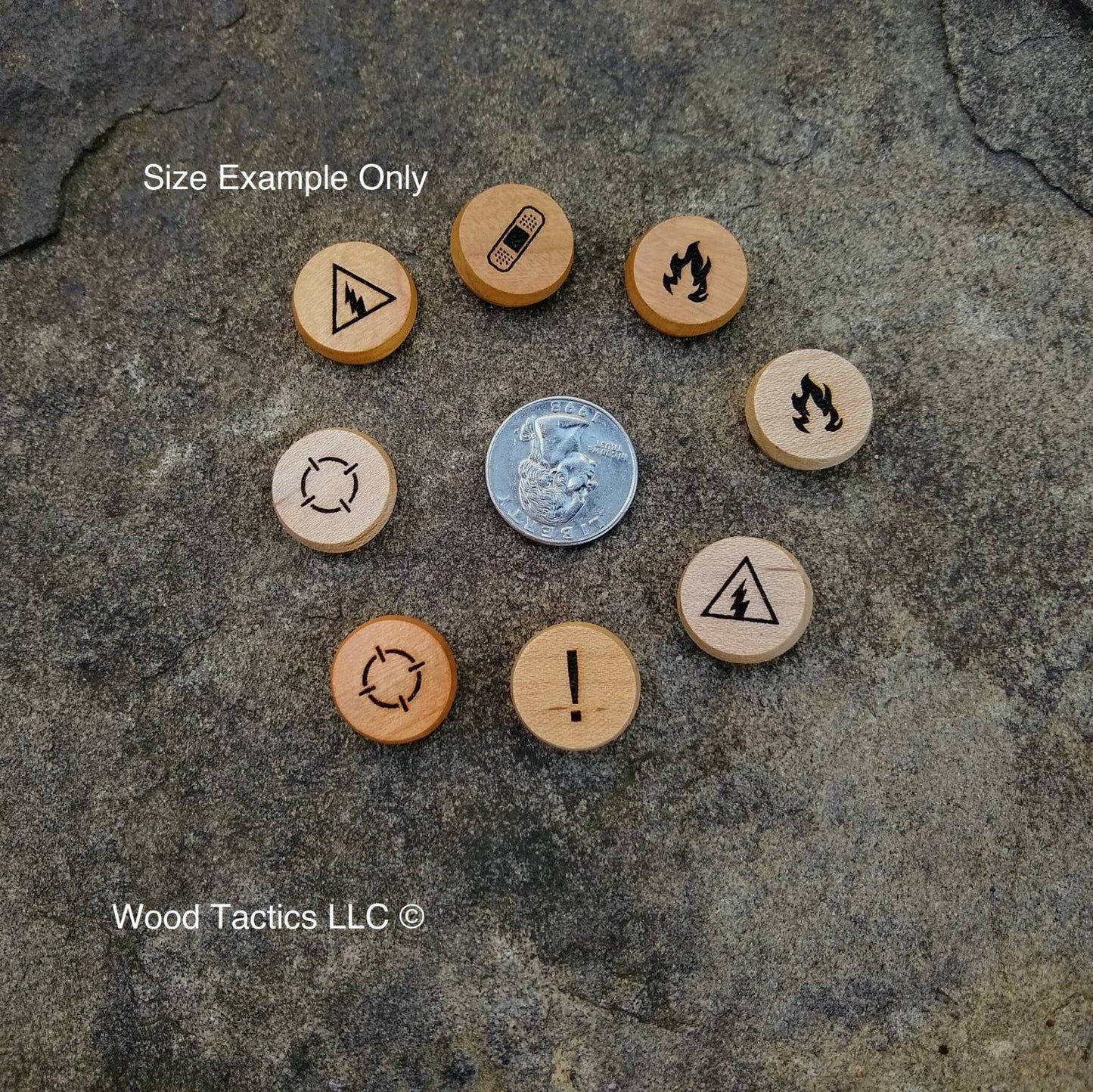 Kill Team 2021 Status Hardwood Tokens