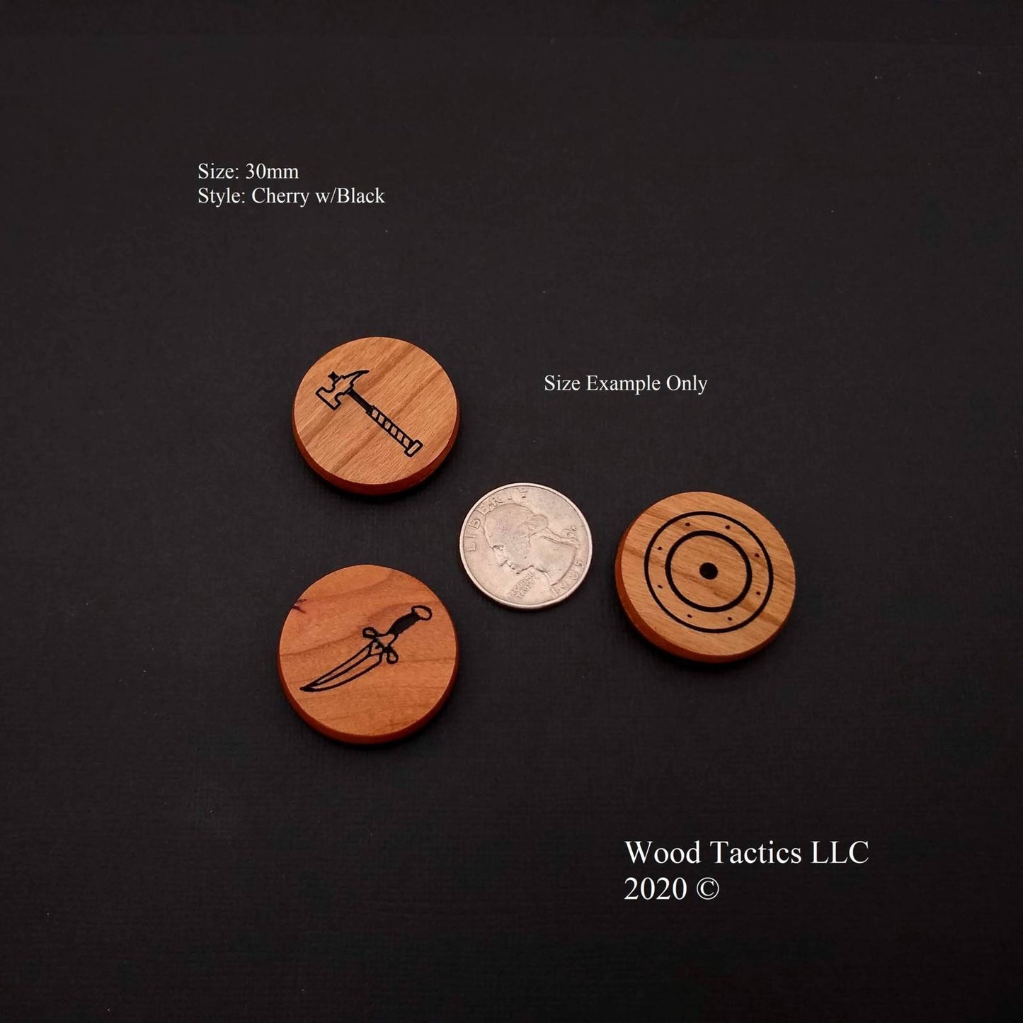Warcry Battle Group Hardwood Tokens (Qty 3)