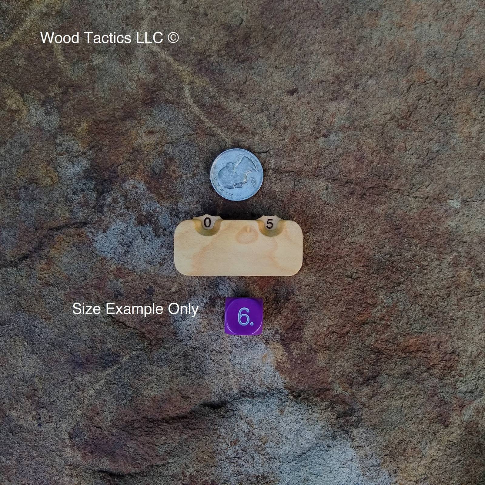 Track hit points, rounds, and more with our Two Dial Counter, crafted from various hardwoods in a sleek, tapered design.