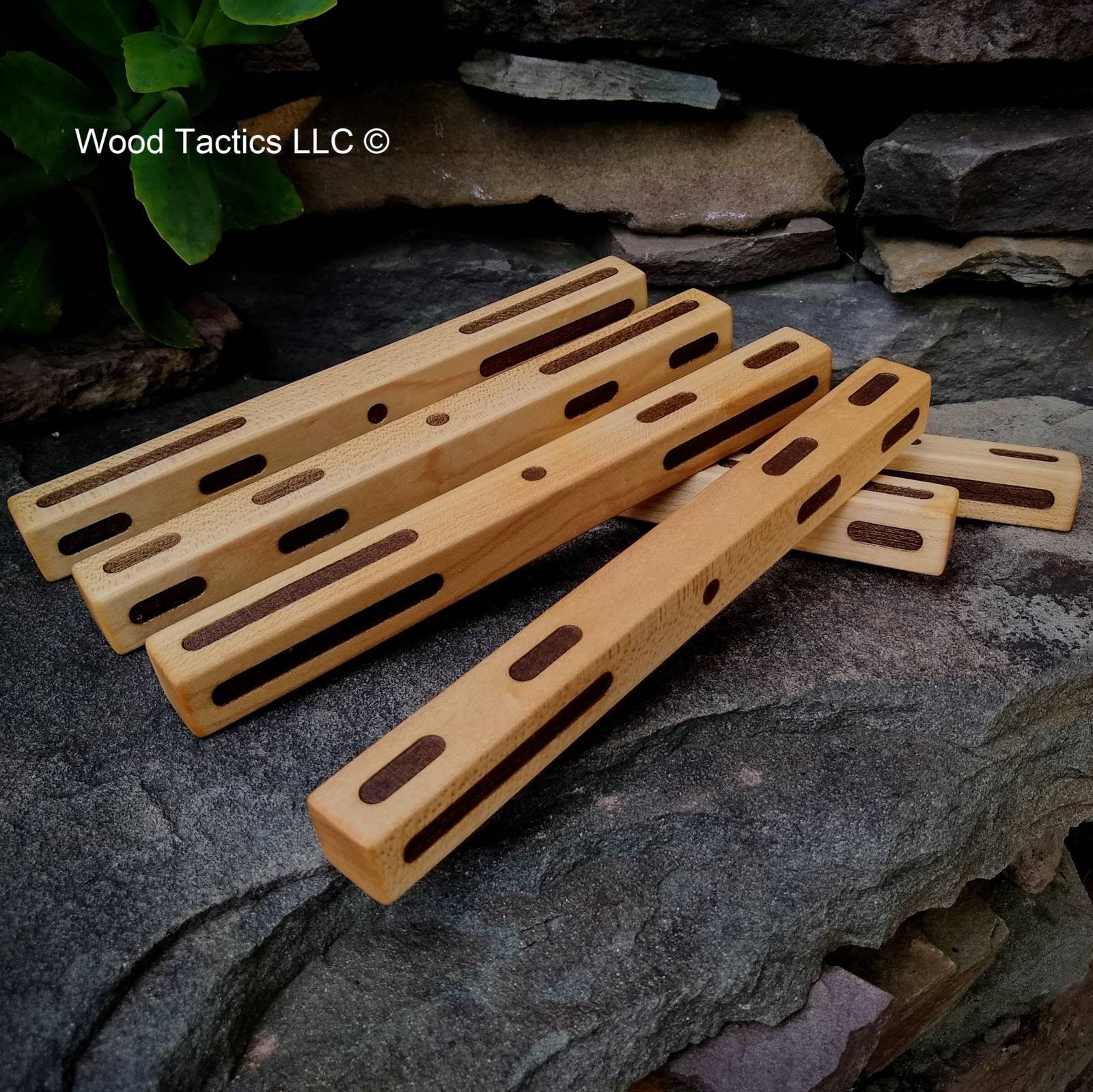Custom commissioned I-Ching Staves, made from Sugar Maple with nominal size 3/4"x3/4"x8"