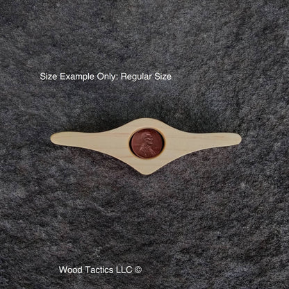 Mark&Hold: Example of Thumb Size whole for Regular with a penny.