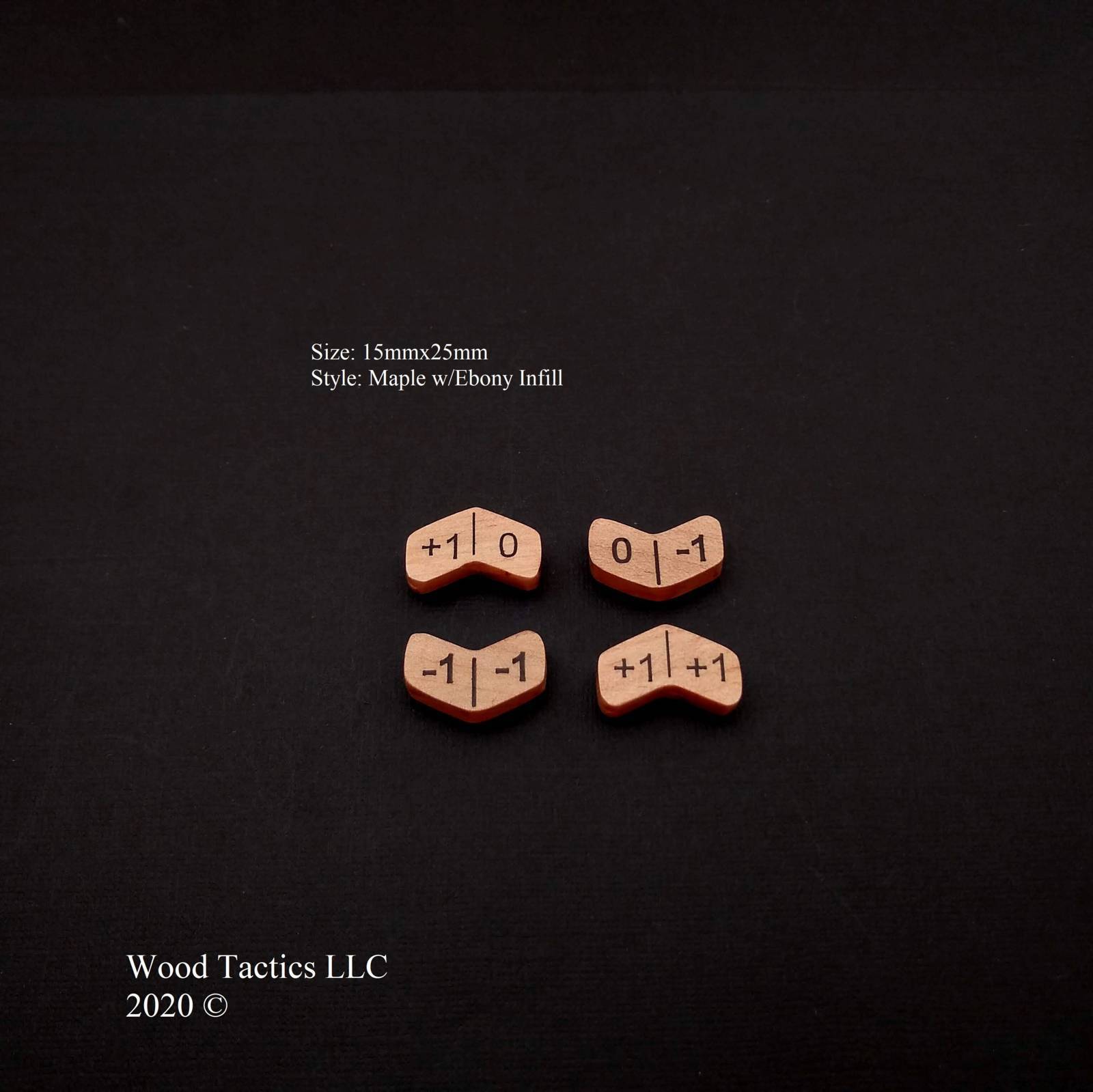 Magic The Gathering TCG Plus and Minus reversible Tokens made from Maple Hardwood. Stack together in an up or down pattern.