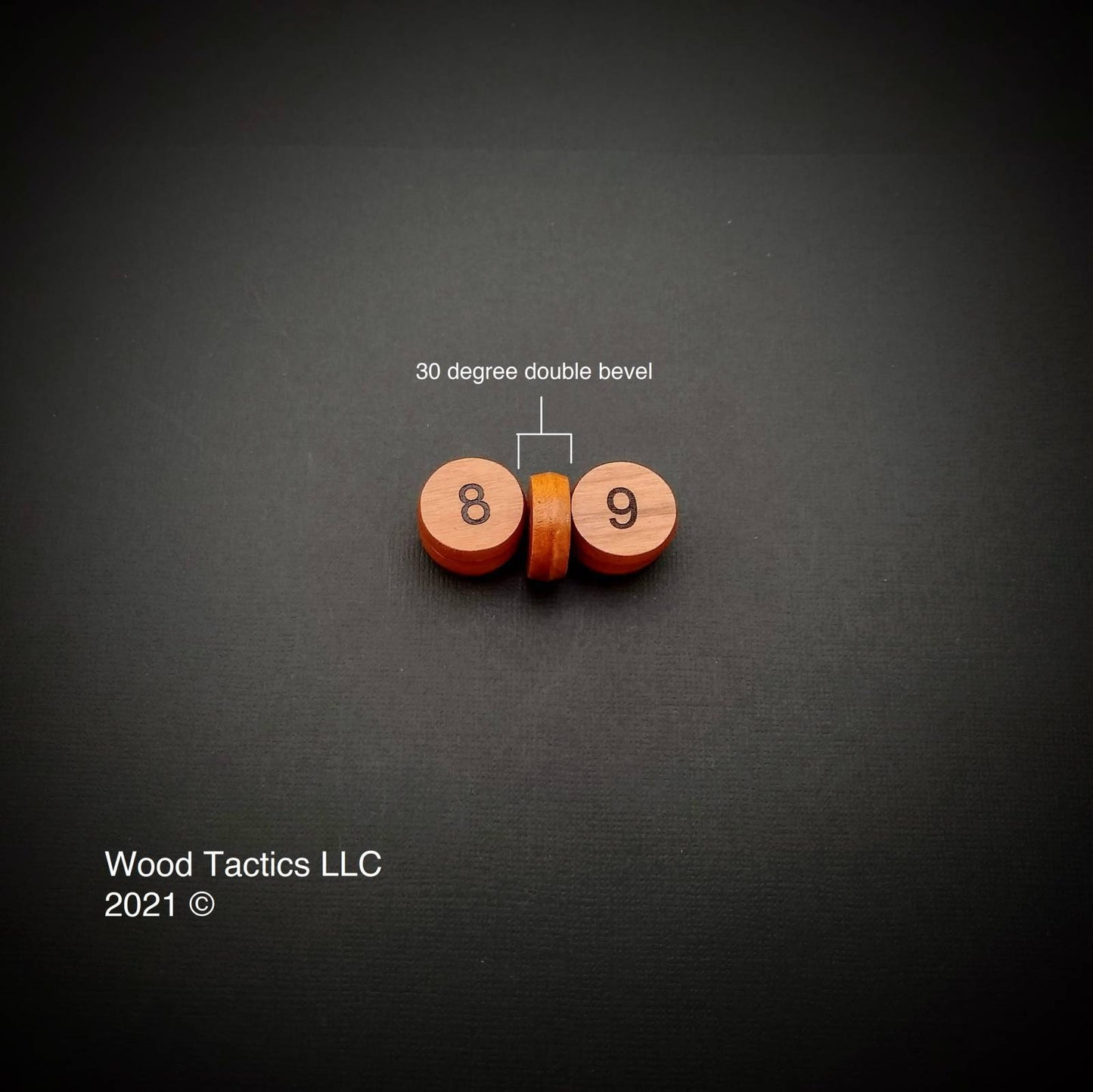 20mm Round Hardwood Tokens