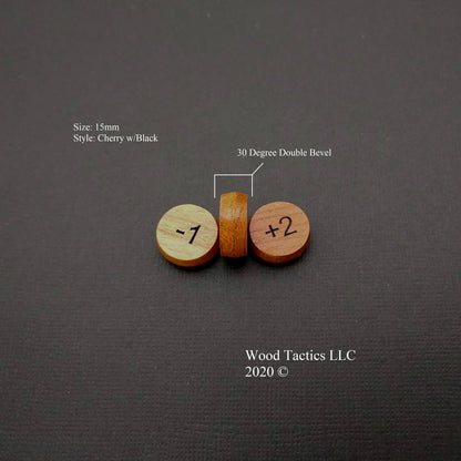 15mm Round Hardwood Tokens