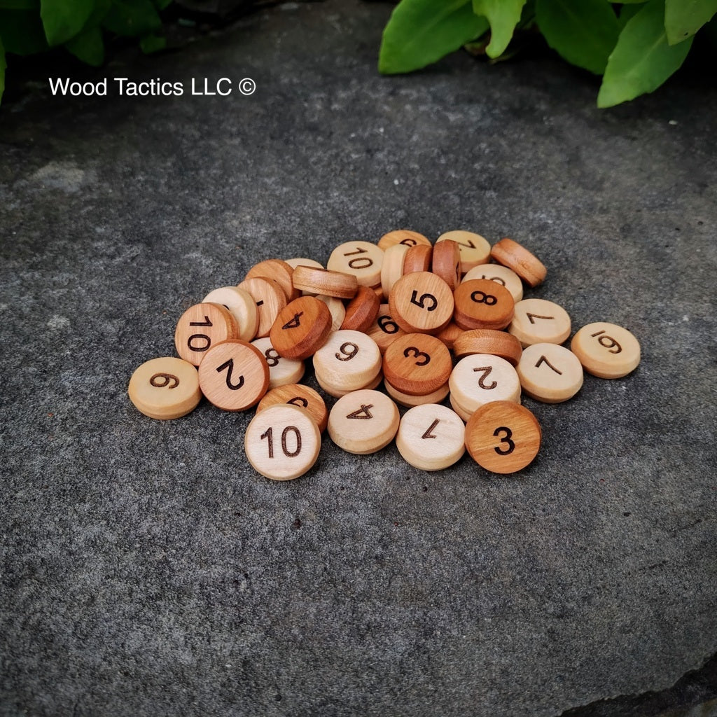 Numbering Token Products – Wood Tactics